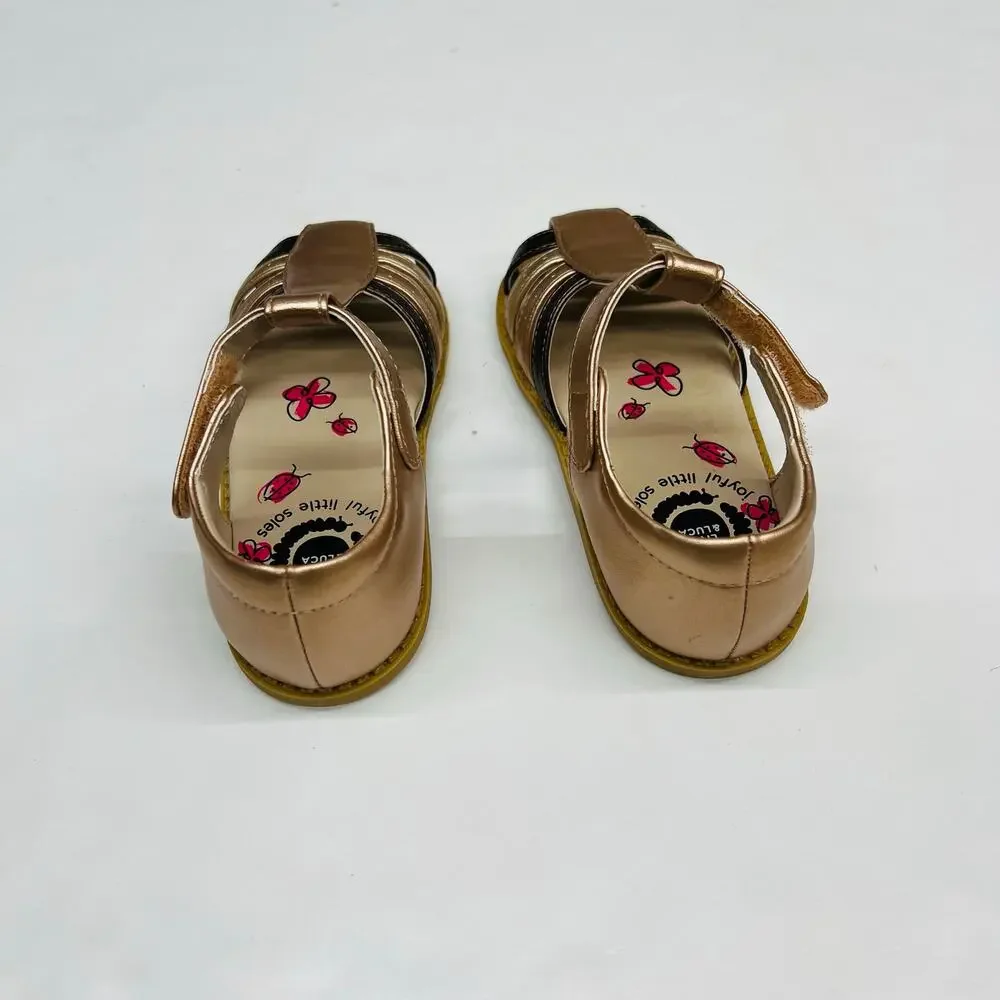 NIB Livie & Luca Size 12 Paz Sandal in Mixed Metallic